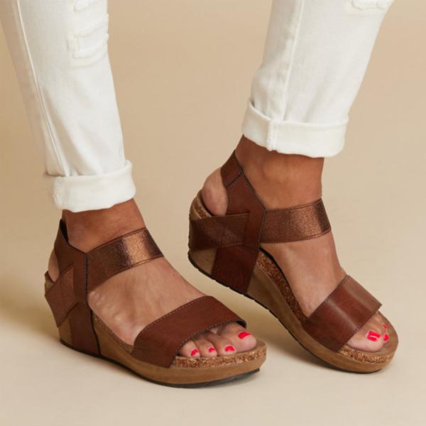 comfy platform sandals