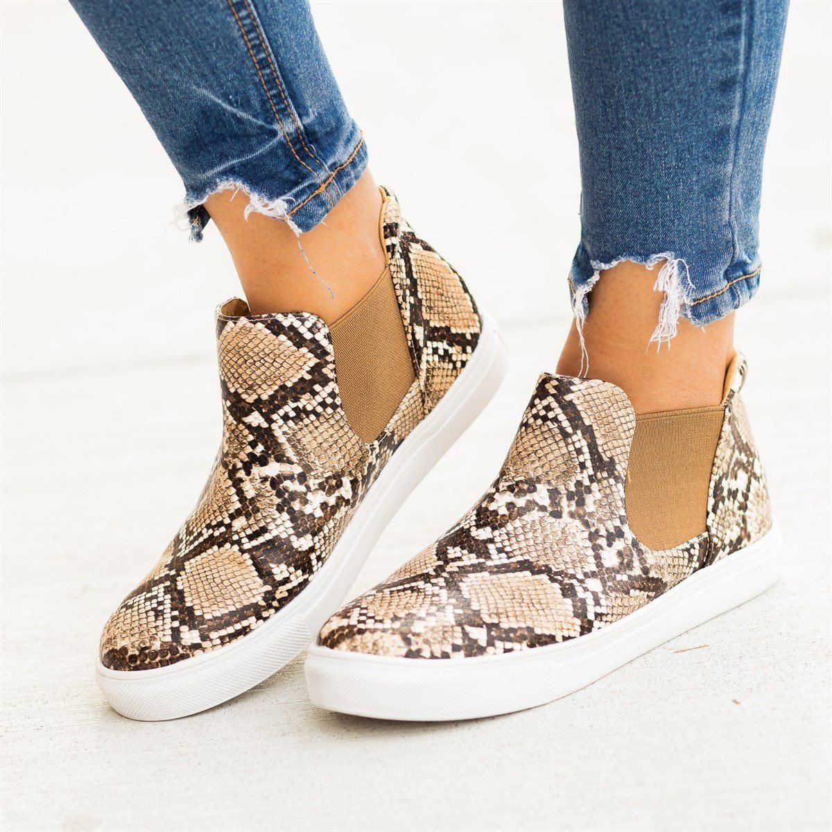 slip on animal print