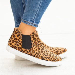 womens animal print slip on sneakers