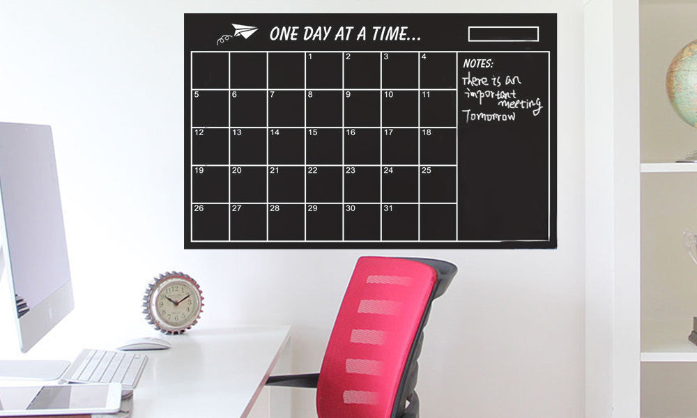 Vinyl Blackboard Calendar Organiser Dynergy