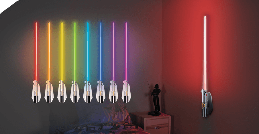 lightsaber wall light