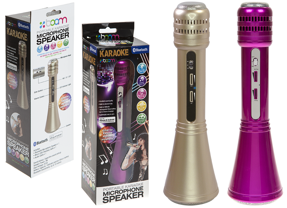 Karaoké Microphone Sans Fil, Bluetooth Avec Haut-parleur Intégré - Gixcor