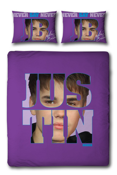 Dynergy Justin Bieber Autograph Duvet Cover Pillowcase
