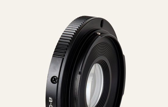 Canon FD Lens Mount to Canon (EF/EF-S) Camera Mount (with Optical Glass)