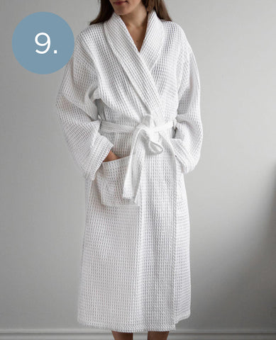 White Waffle Robe