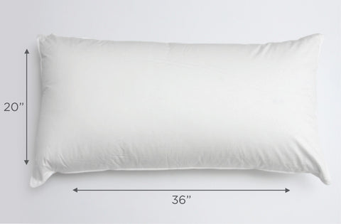 Perfect Pillow Sizes: Standard, Queen 