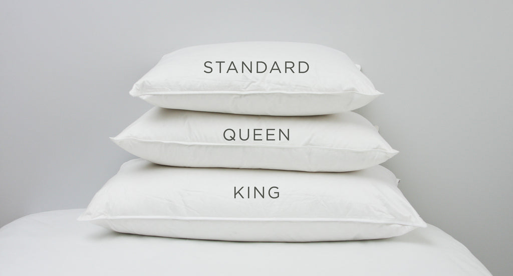 Perfect Pillow Sizes: Standard, Queen 