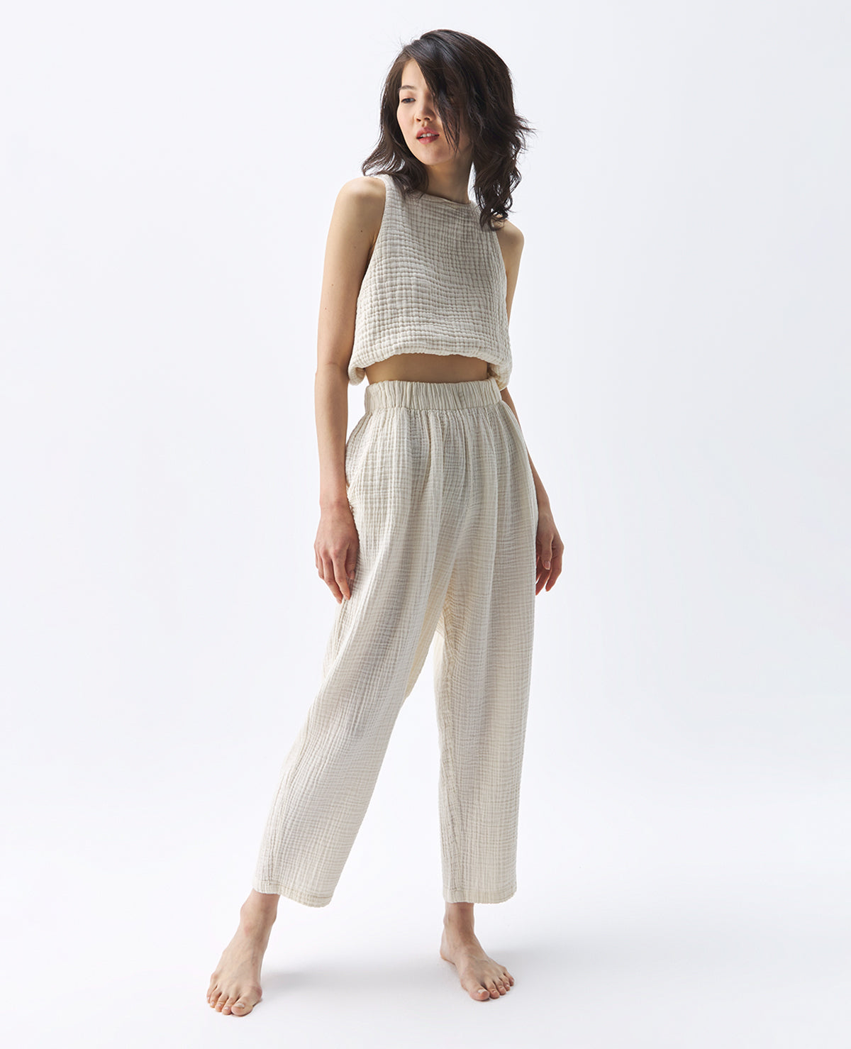 Linen Pants Cream - Cream