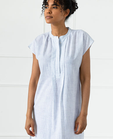 Nightgowns | Viv Sleeveless Cotton Nightie | Au Lit Fine Linens | Au ...