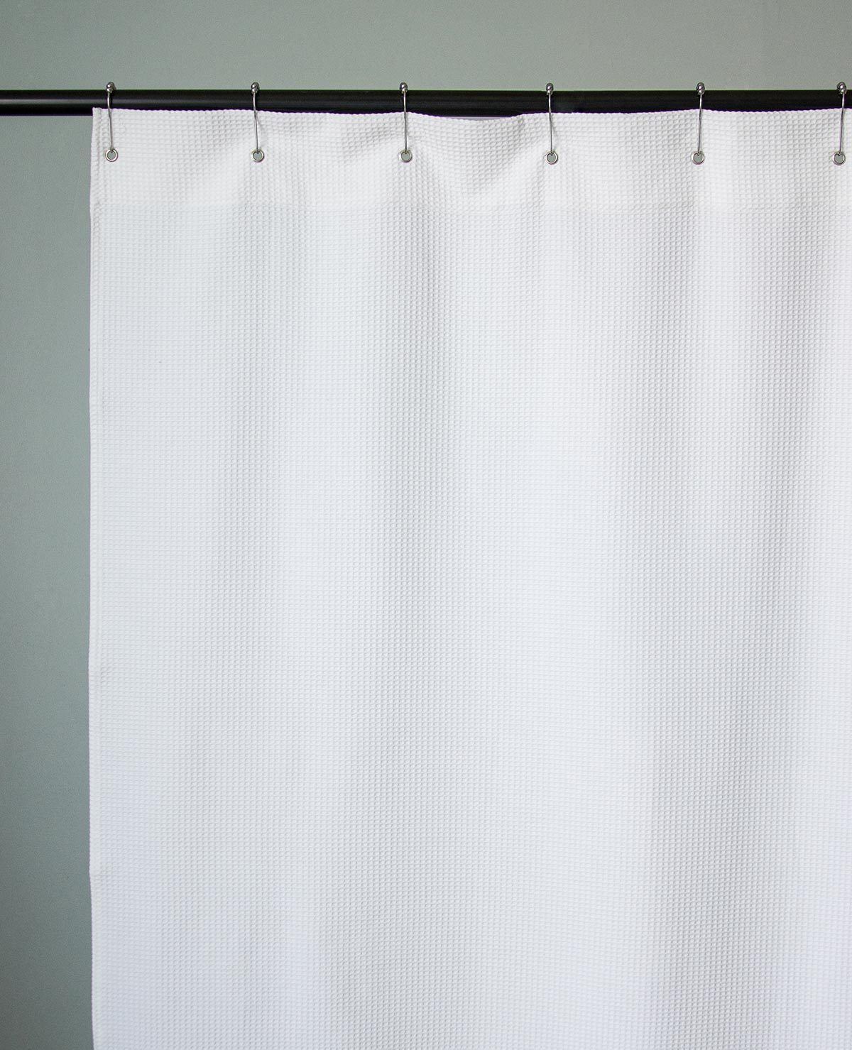 Essential Small Waffle Shower Curtain