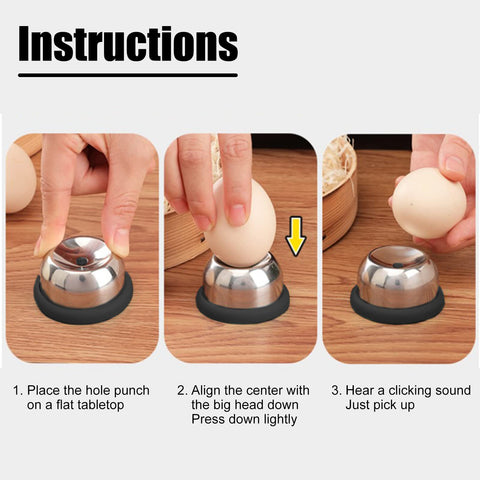卵パンチャー ピーラー 穴あけパンチ 卵 エッグポーカーデバイス 便利な卵ピアサー 【3パック】 - CIVIBUY