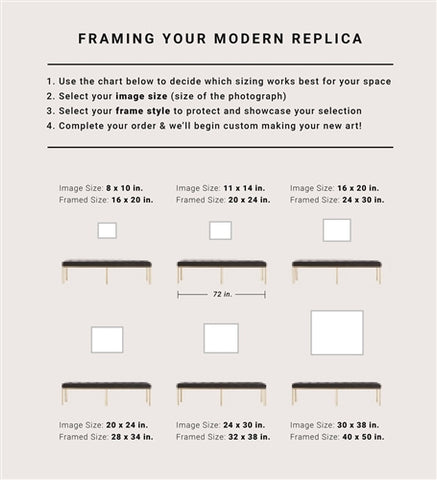 Modern Replica Size chart