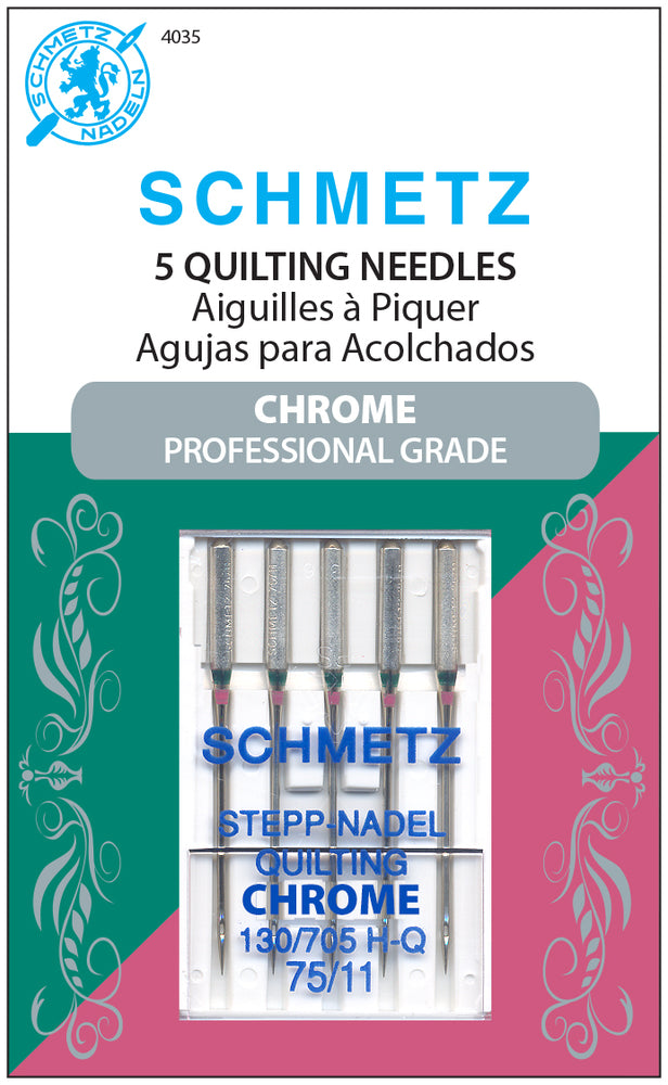 Schmetz Chrome Quilting Needles 75 11 5pk Aurora Sewing Center