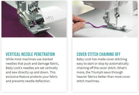 Baby Lock Triumph serger – Aurora Sewing Center