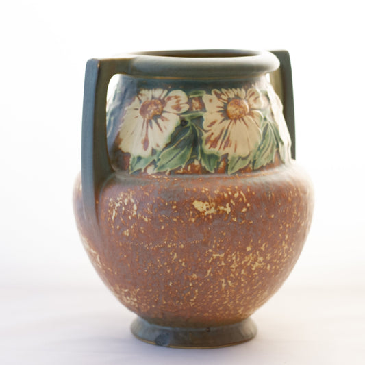 Claire CHARDENAL (Xxe) Vase in brown enamelled cerami…