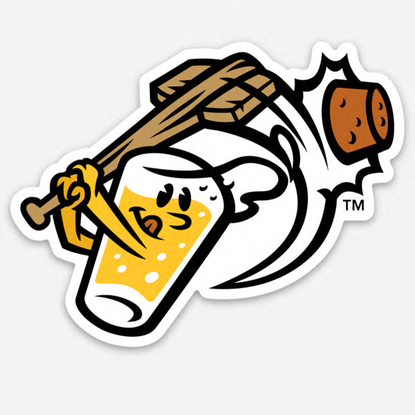 japon Punt textuur Beer City Bung Hammers Cap Logo Sticker – West Michigan Whitecaps Official  Store