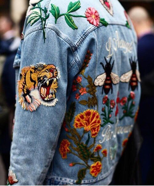 embroidered denim jacket