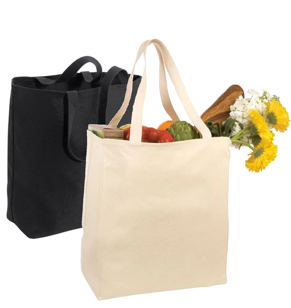 Economical 100% Cotton Tote Bags with Bottom Gusset - TG110