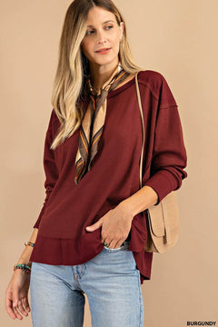 Burgundy Thermal Top