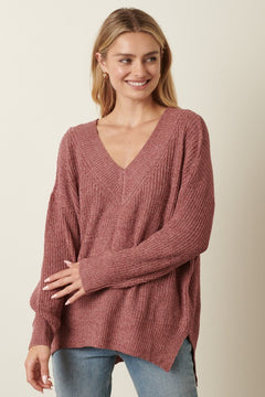 Front & Back V-Neck Sweater