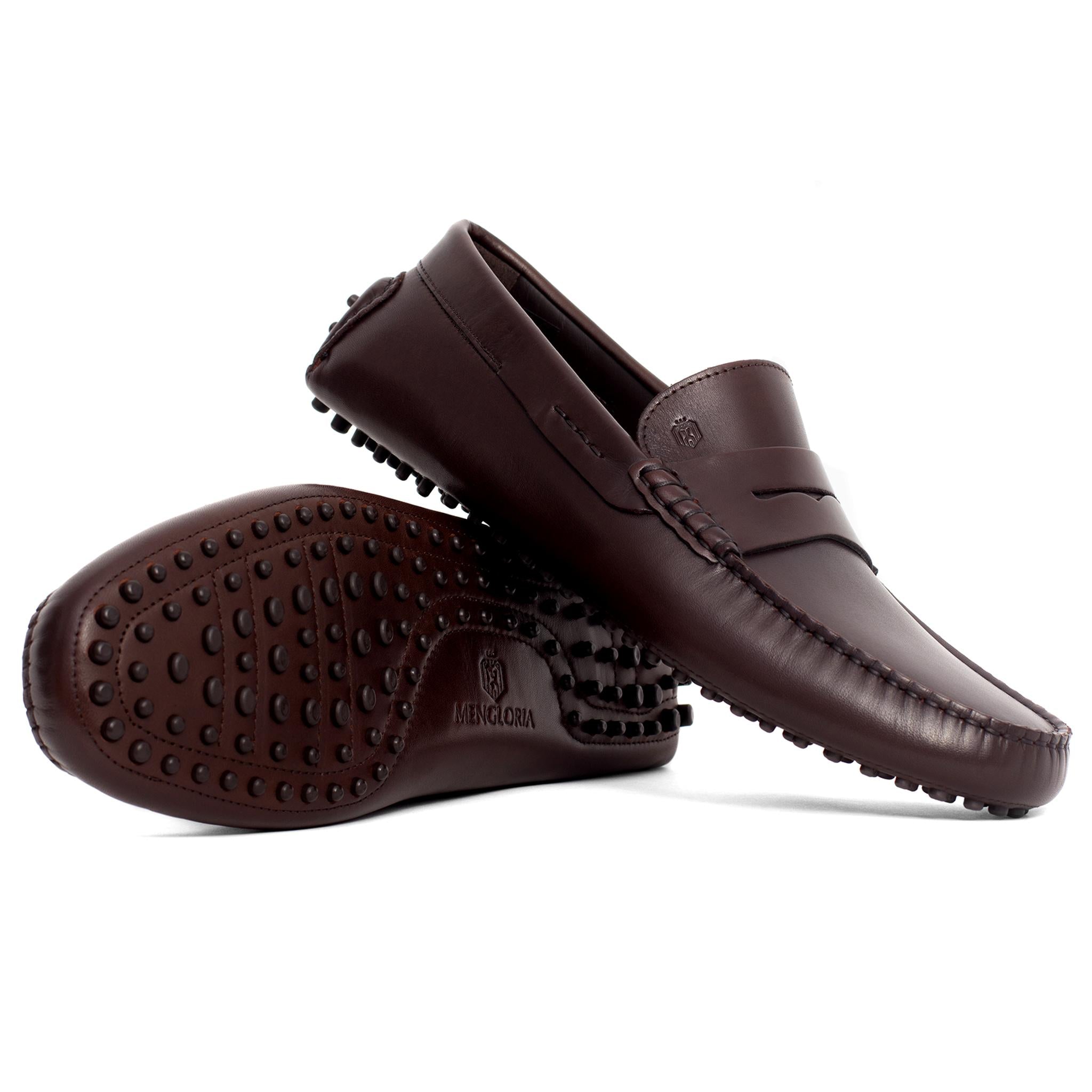 mens leather driving moccasins
