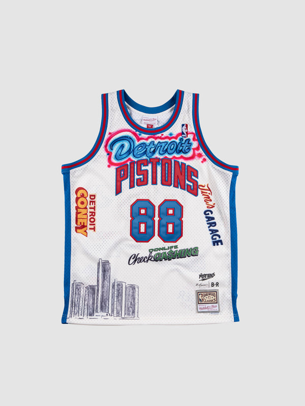 pistons sleeved jersey