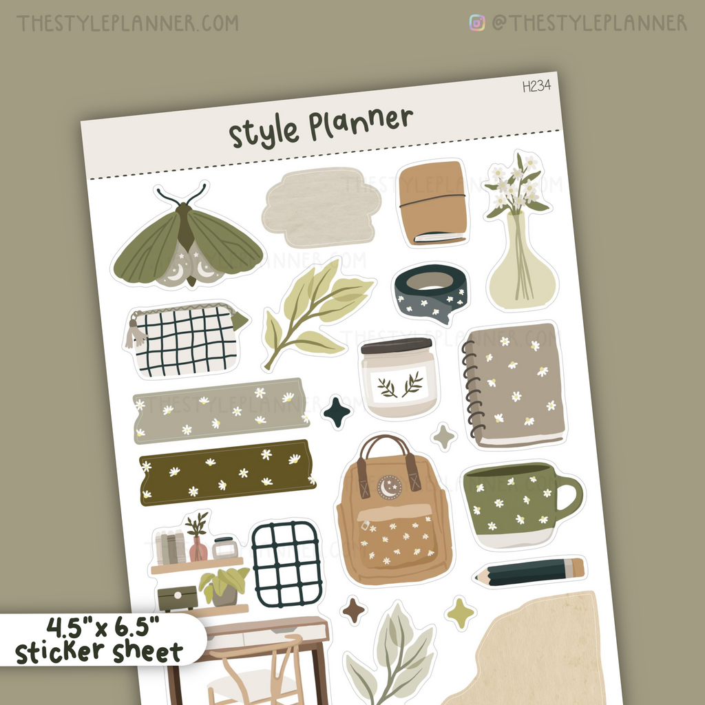 Adventure Faux Torn Paper, Clear Matte Stickers