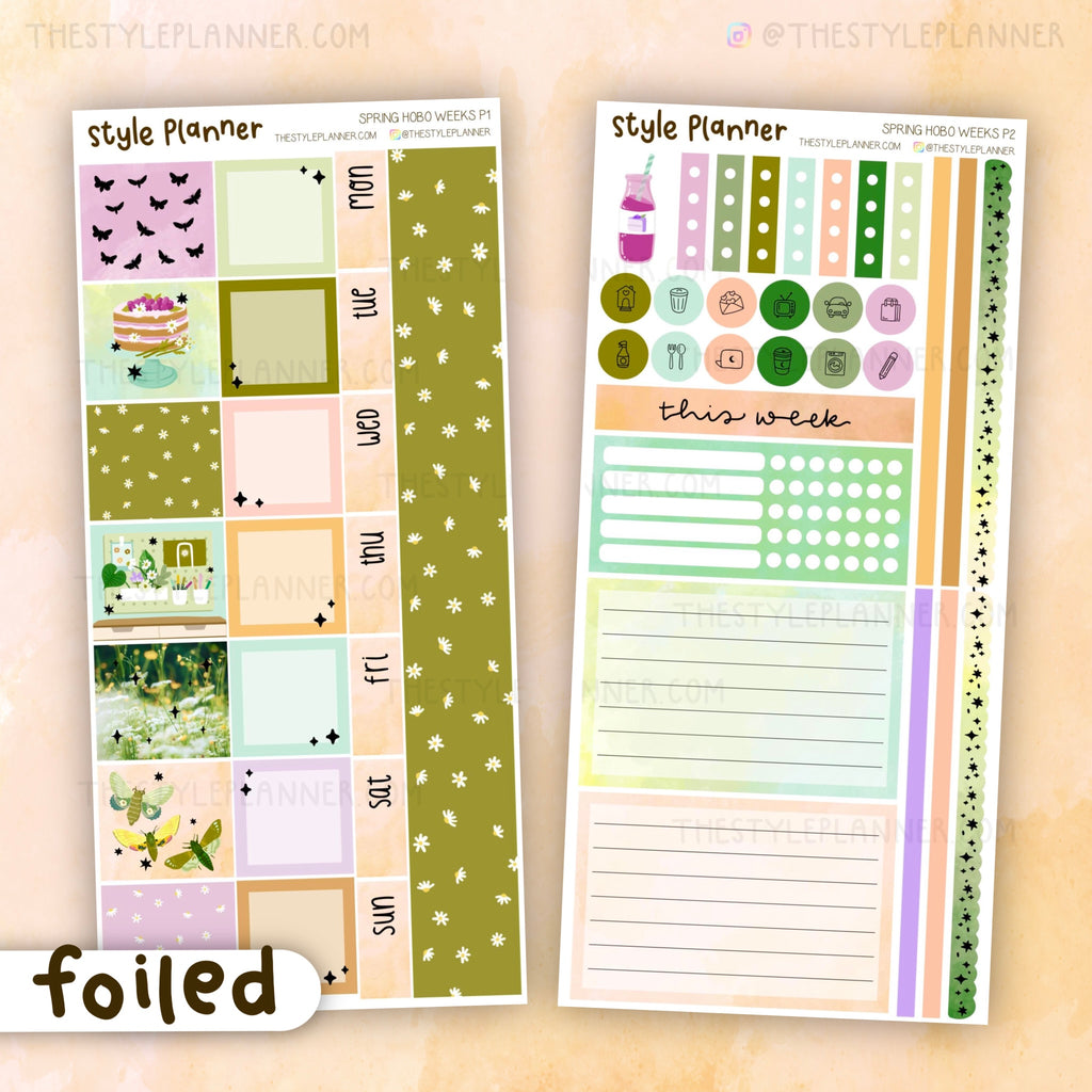 Daisies Bold Faux Torn Paper, Clear Matte Stickers