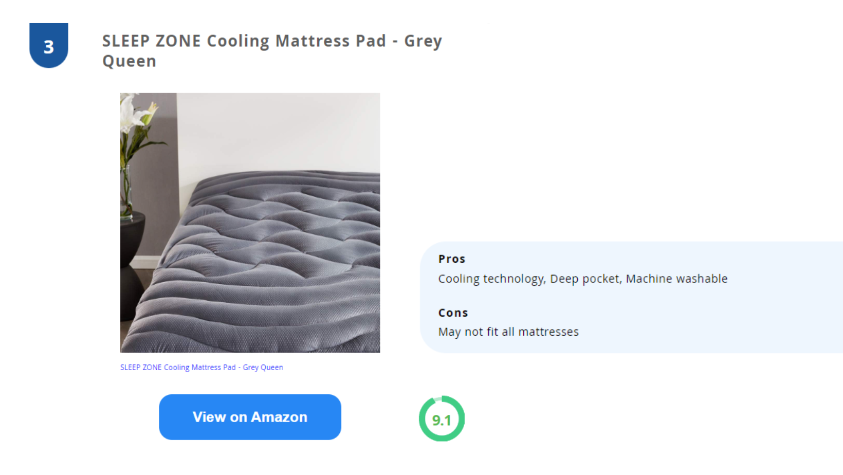 Sleep Zone Mattress Pads Earn Top Spots in The Jerusalem Post's Best Cooling Mattress Pads List