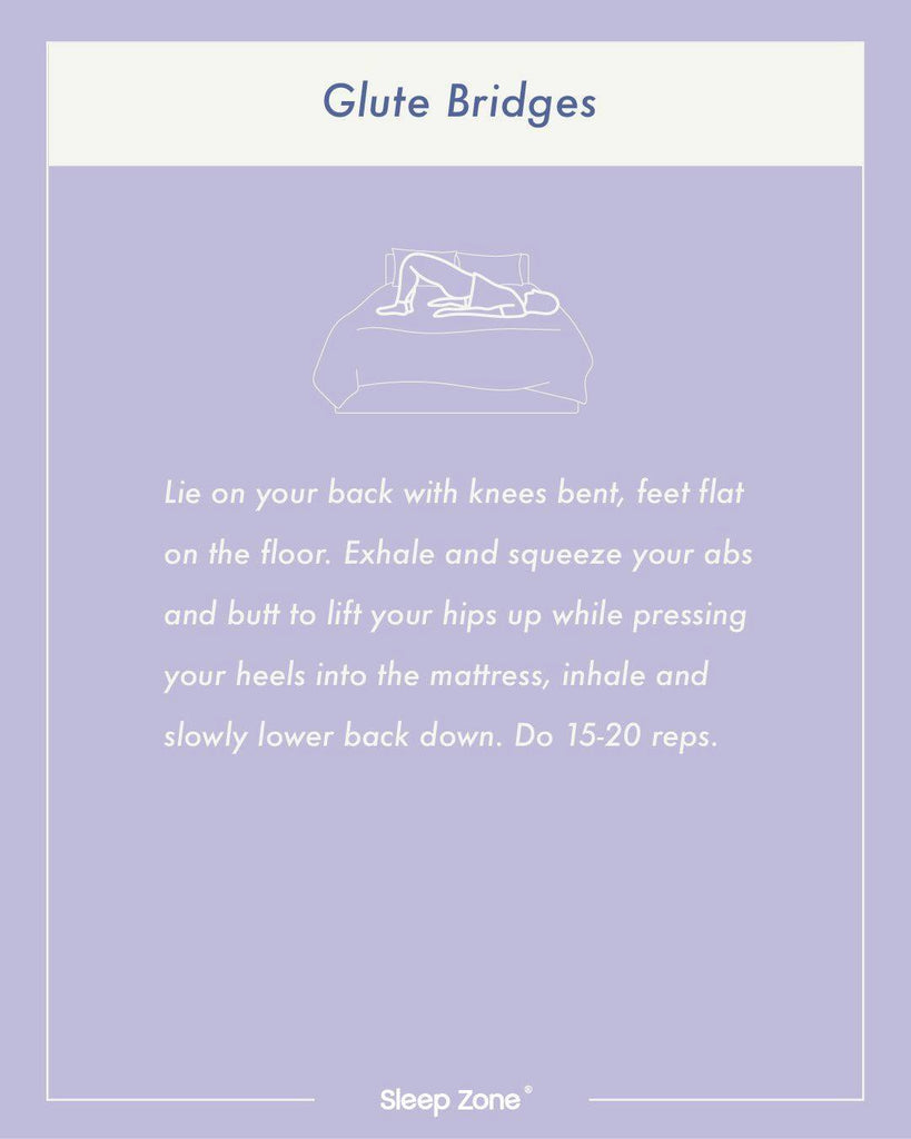 Sleep Zone bedding-Simple exercises you can do in bed