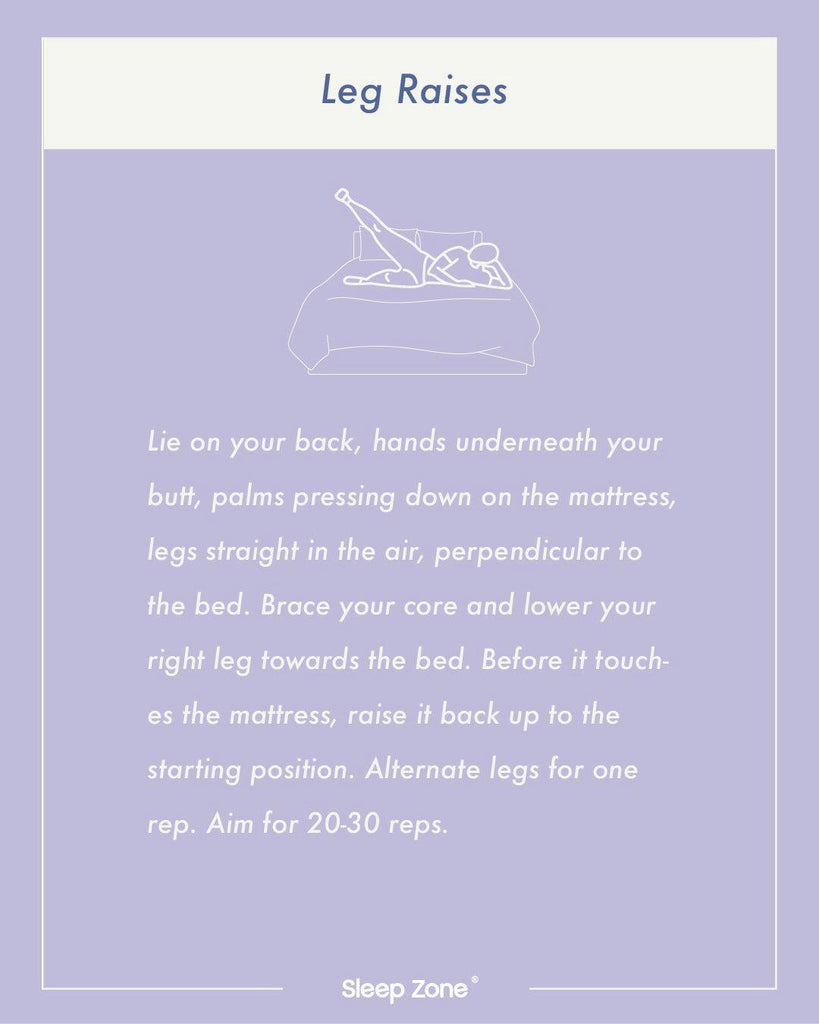 Sleep Zone bedding-Simple exercises you can do in bed
