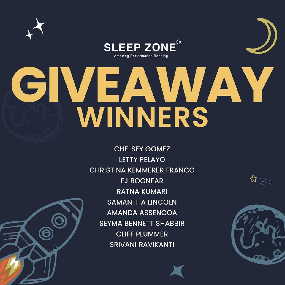 SleepZone,Bedding,KidsComforter,ComforterSet,Giveaway,Winners