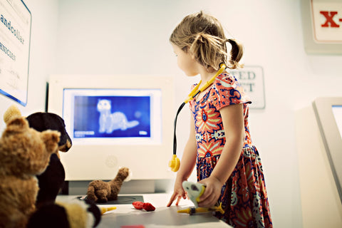 kid playing doctor