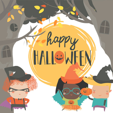 Happy Halloween trick or treat free printable bag card