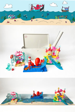 Mermaid mat and playset toys