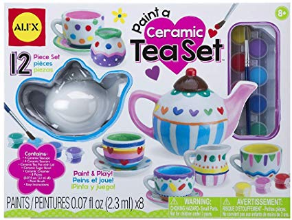 Paint a ceramic tea set gift