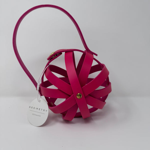 Geo-Metry Cocoon leather hot pink UK