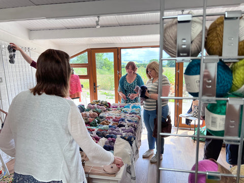 Skein Queen Hand Dyed Yarn Pop Up Shop at All About The Yarn between Frome and Shepton Mallet