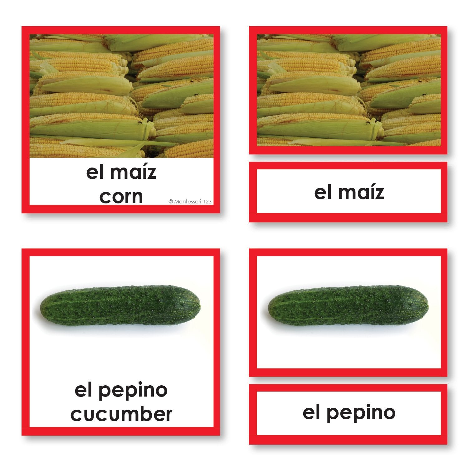 vegetables names in spanish