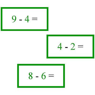 Math Problems for Subtraction
