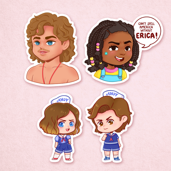 Stranger Things 3 Stickers Shop I Am Luna Sol