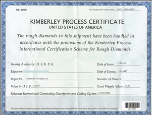 Kimberley Certificate