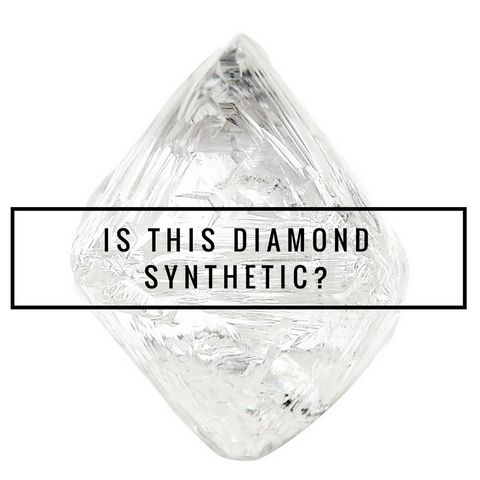 Synthetic versus natural rough diamonds