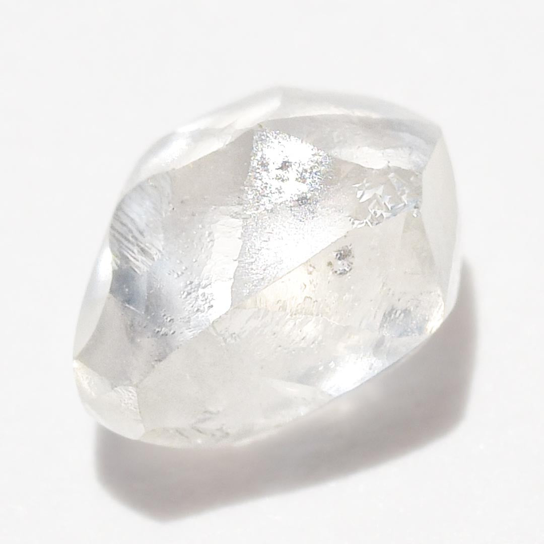 0.72 carat matte white freeform shaped raw diamond – The Raw Stone