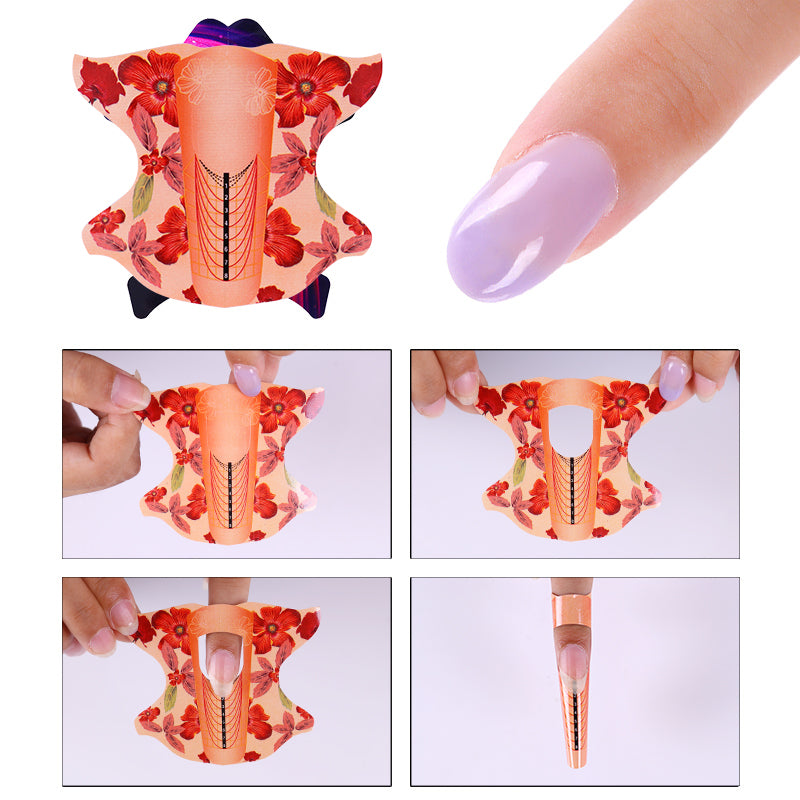 100 Stucke Rolle Ovale Form Kleber Nail Form Fur Acryl Uv Gel Nagelverlangerung Tipps Nail Art Schonheit Werkzeug Aufkleber De Grandado Com