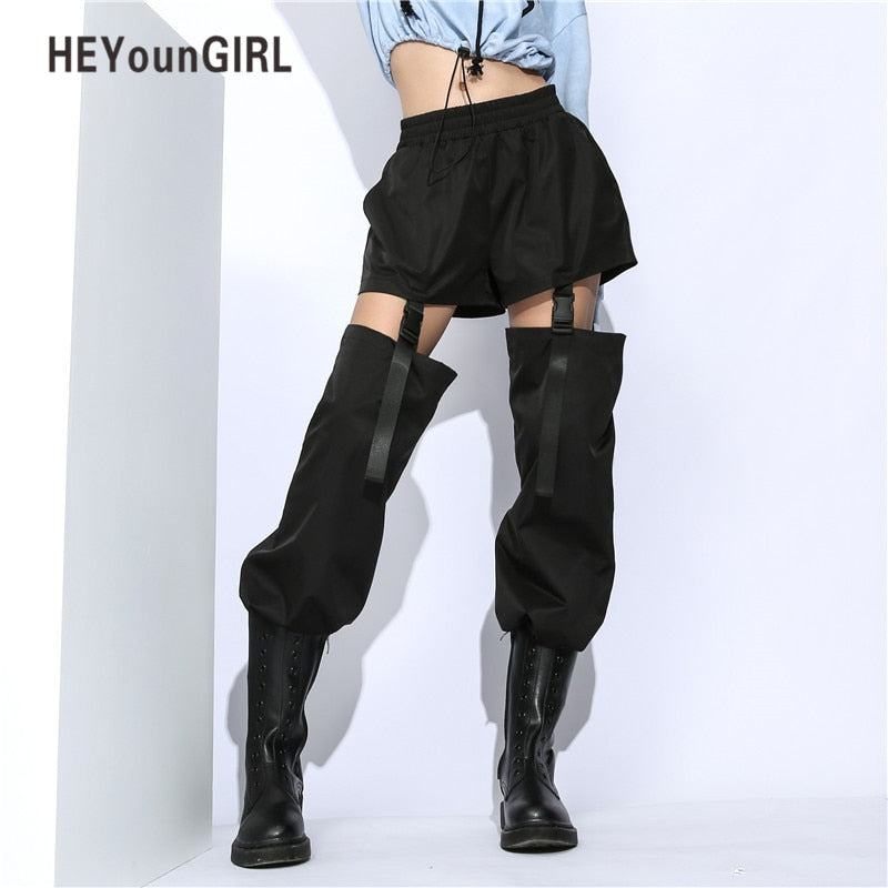 Heyoungirl Harajuku Street Patchwork Frauen Hosen Hohe Taille Sommer Jogginghose Casual Damen Hosen Koreanische Hosen Capris De Grandado Com