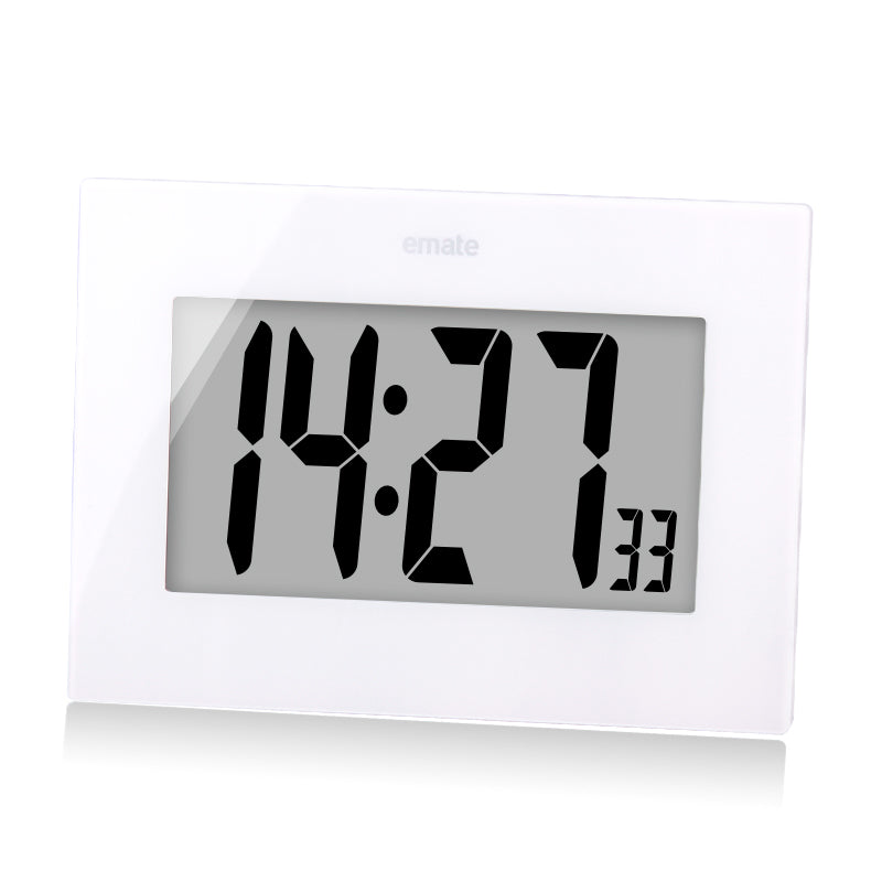 Grosse Led Digitaluhr Wand Snooze Wecker Lcd Modernes Design Desktop Uhr Weiss Schwarz Wanduhren Reloj De Pared Wekker 22 De Grandado Com