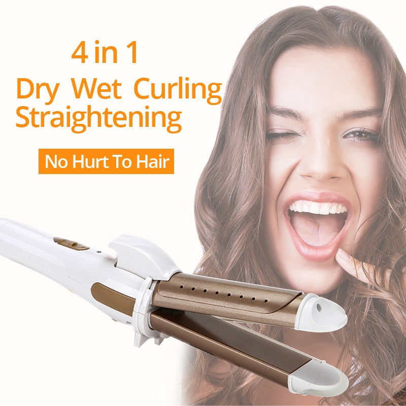 Hair Straightening Curling Iron Device 2 I 1 Curling Iron Hair Straigh Se Grandado Com