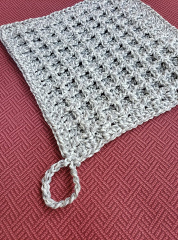 waffle stitch crochet dishcloth