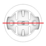 Traditional quarter turn insert stress point